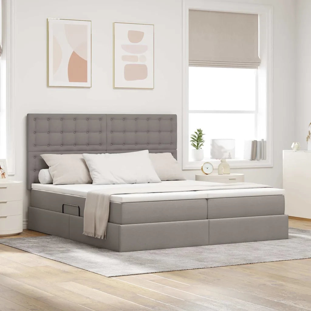 Letto con Contenitore Talpa 200 x 200 cm Pelle Sintetica 3372230