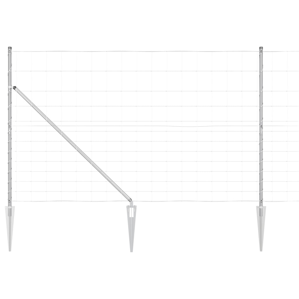 Recinzione da Campo  1.5x25 m Acciaio Galvanizzato