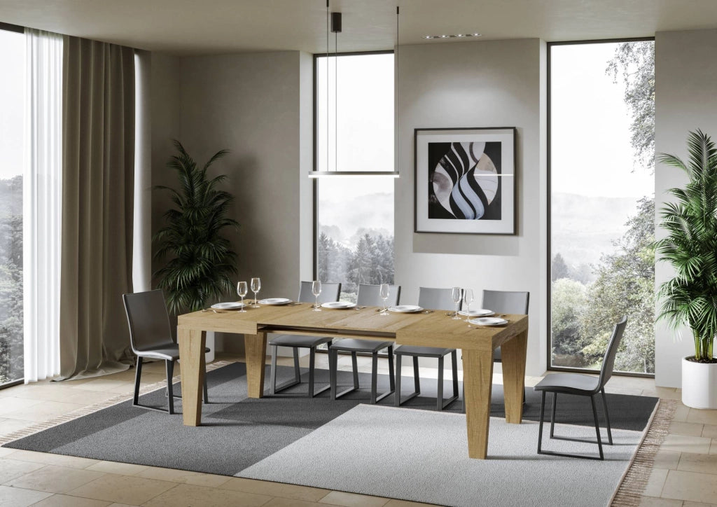 Tavolo allungabile 90x140/244 cm Pimbo Quercia Natura