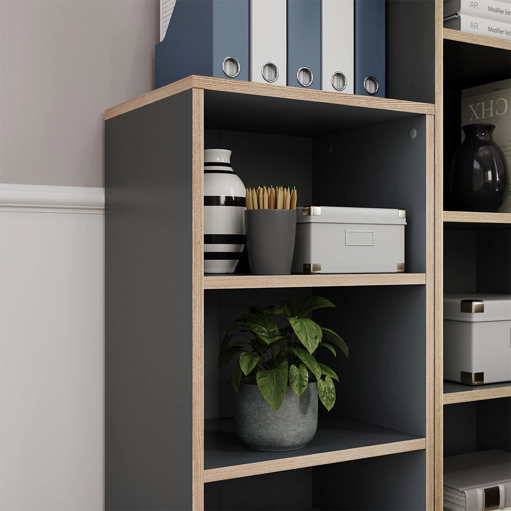 Vicco Libreria Antracite 40 x 100 cm con 4 scomparti