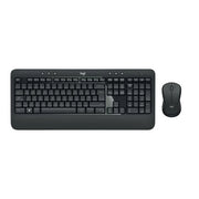 Logitech mk540 advanced combo tastiera e mouse wireless per windows, ricevitore usb unifying 2,4 ghz, tasti di scelta rapida multimediali, durata batteria di 3 anni, per pc, laptop - 920 008679