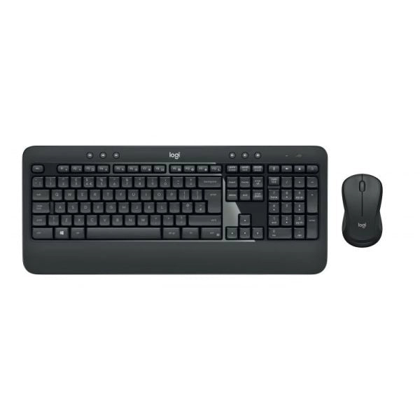 Logitech mk540 advanced combo tastiera e mouse wireless per windows, ricevitore usb unifying 2,4 ghz, tasti di scelta rapida multimediali, durata batteria di 3 anni, per pc, laptop - 920 008679