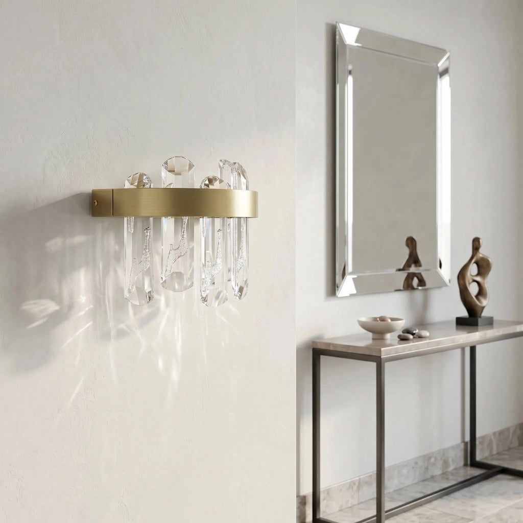 Applique Da Parete Led Swe075-w Brushed Gold