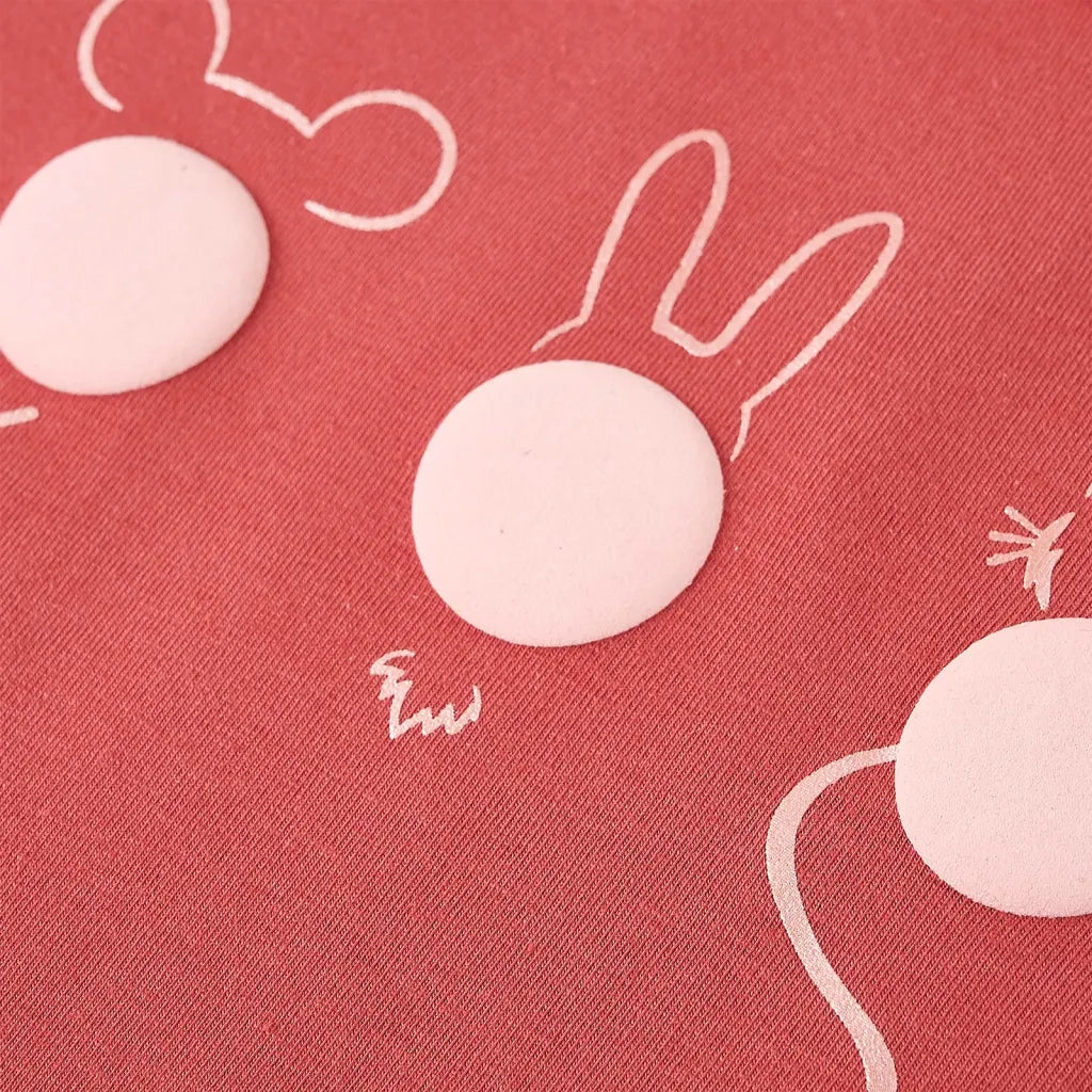 Maglietta per Bambini Maniche Lunghe Rosa Bruciato 116 13776