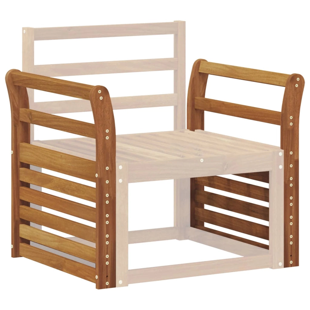 Bracciolo 2 pcs Naturale 58,5 x 8 x 60 cm 900521
