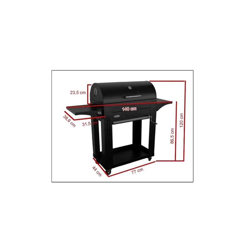 BARBECUE MILANO 140x44x120 cm GMR TRADING
