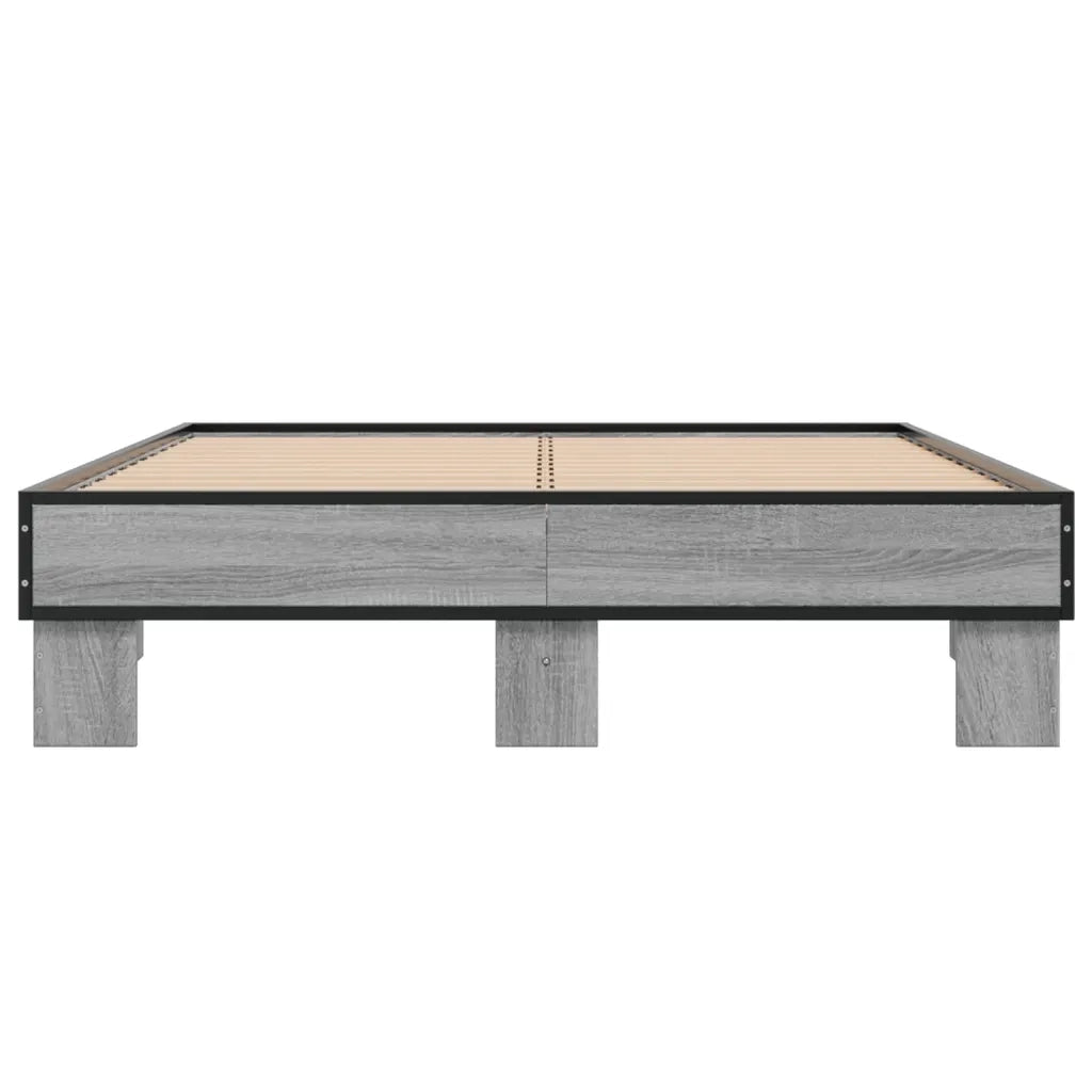 Giroletto Grigio Sonoma 140x200 cm in Legno Multistrato Metallo