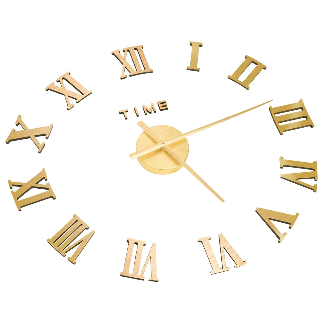Orologio da Parete 3D Design Moderno Oro 100 cm XXL 325160