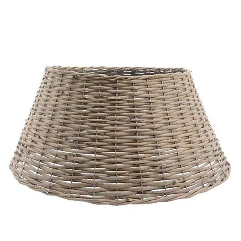 Copri base per albero di natale in salice grigio Ø57 × H28 cm