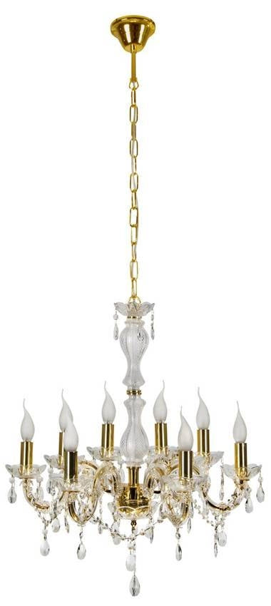Lampadario Candellux Maria Teresa 8xE14 oro Ø62cm