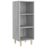 Credenza | Madia | Buffet da pranzo | Armadio da pranzo Grigio Sonoma 34,5x32,5x90 cm in Legno Multistrato