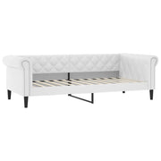 Letto singolo | Letto per adulti | Letto da Giorno Bianco 100x200 cm in Similpelle