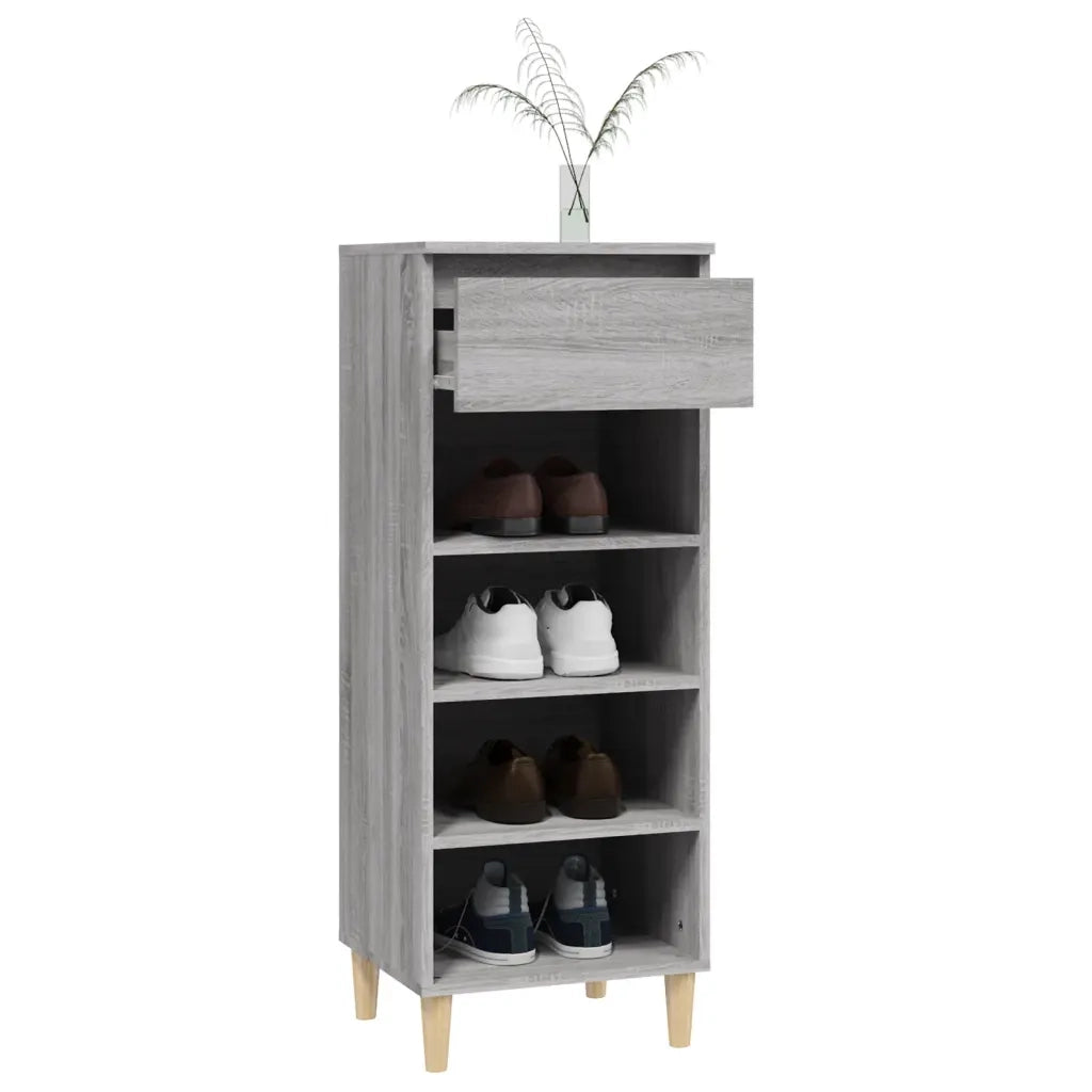 Scarpiera | Mobile per scarpe Grigio Sonoma 40x36x105 cm in Legno Multistrato