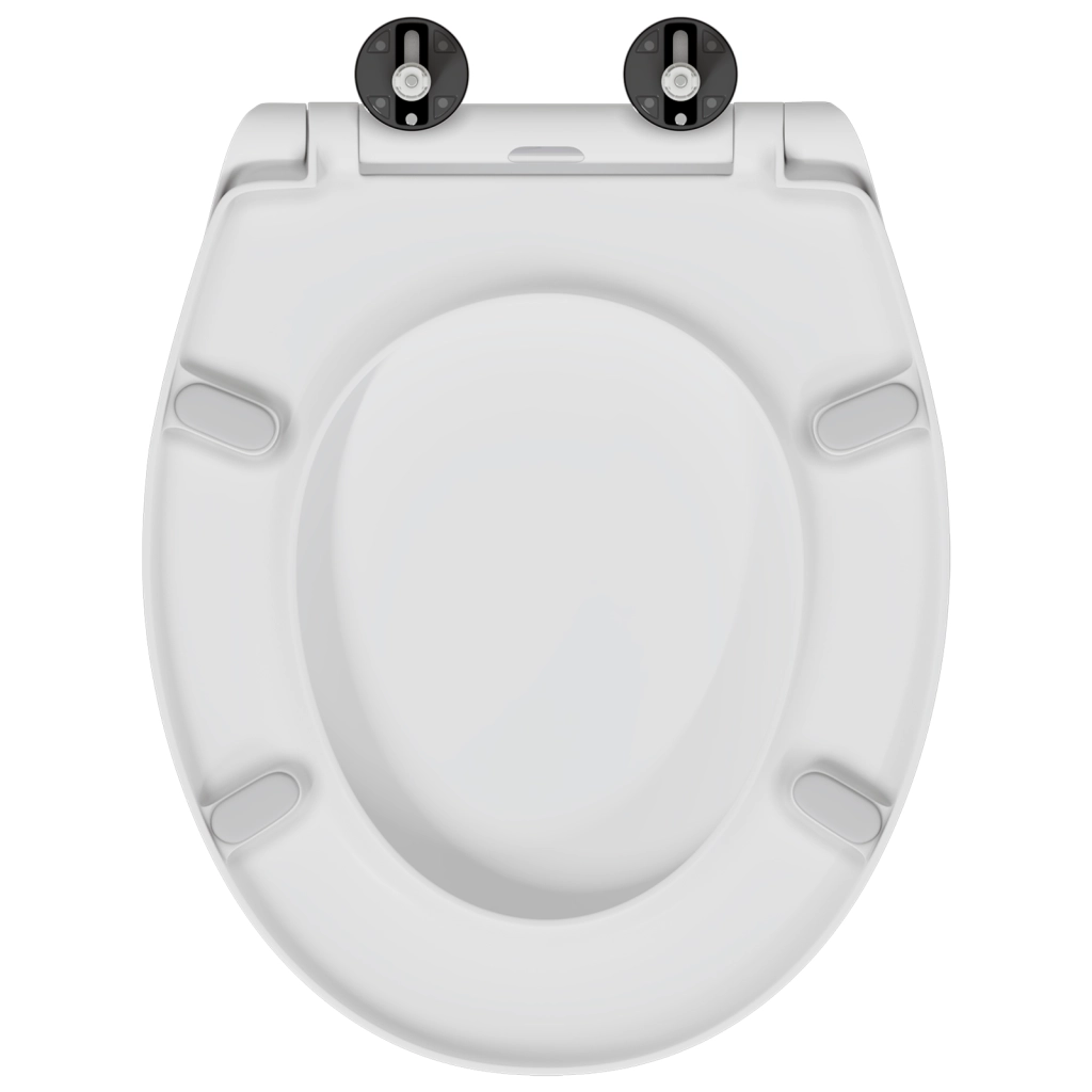 Sedile del Water con Chiusura Morbida Duroplast Bianco