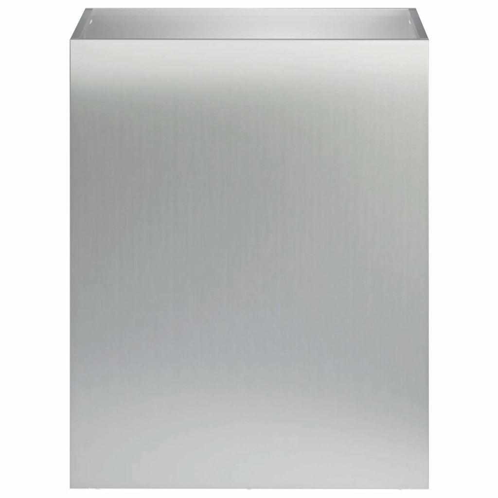 Vaso da giardino 2 pz Argento 40 x 30 x 50 cm Acciaio zincato 8005495