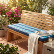 CUSCINO REAL 150 QUADRI BLU