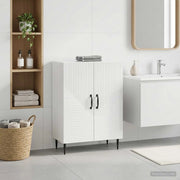 Mobiletto da Bagno HAARLEM Bianco Lucido 59,5 x 31 x 80 cm 896839