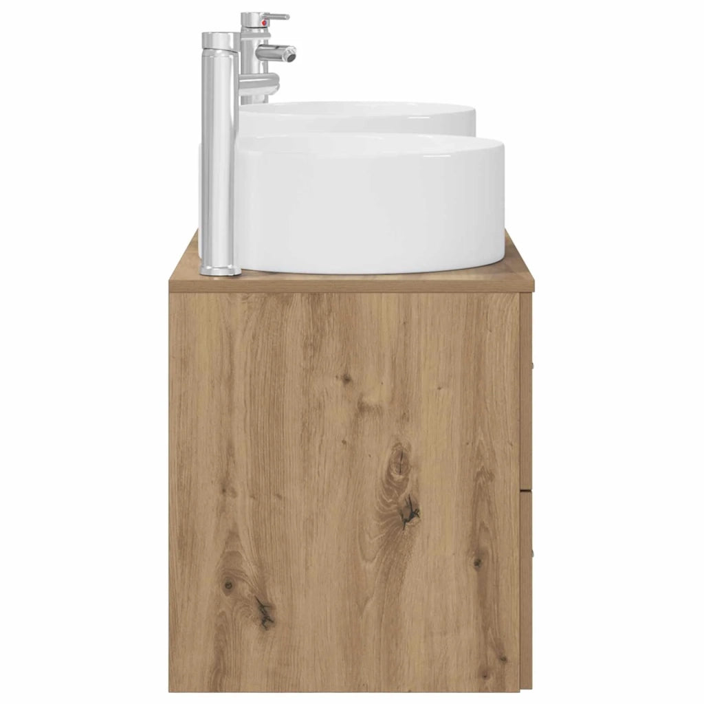 Set di mobili per il bagno 3 pz Rovere Artigianale 3405962
