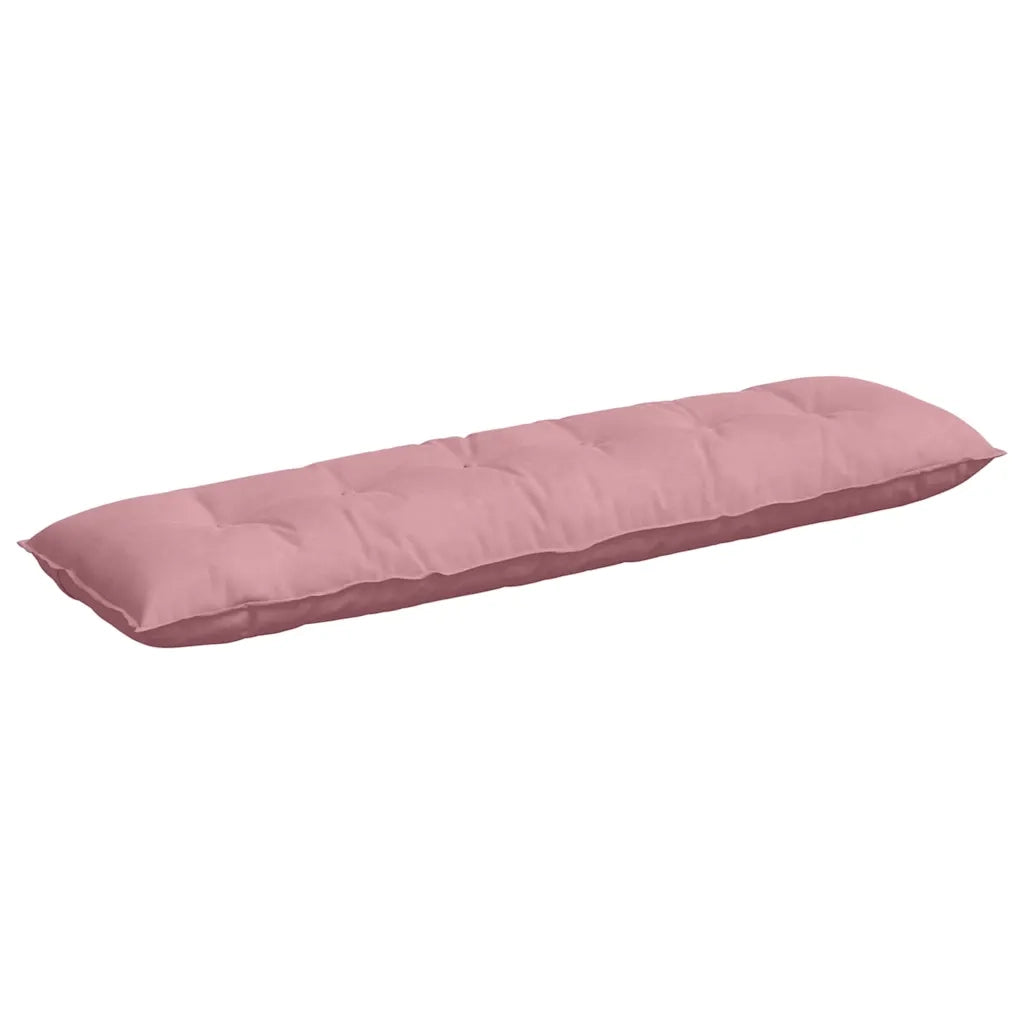 Cuscino per Schiena | Cuscino dorsale Rosa 180 x 50 cm Tessuto in Cords