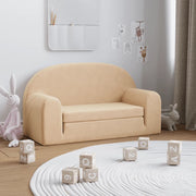 Divano Letto per Bambini a 2 Posti-Sofa Letto-Daybed-Divanetto Crema in Morbido Peluche 841593