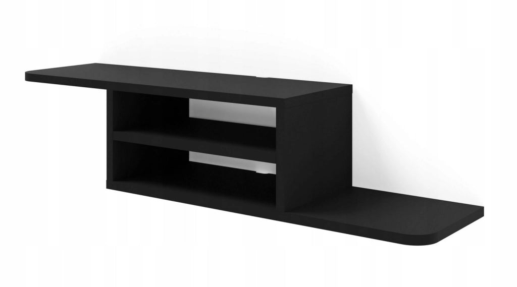 Mobile porta TV sospeso minimal DEDAL cm 90x22x20h  Nero Opaco