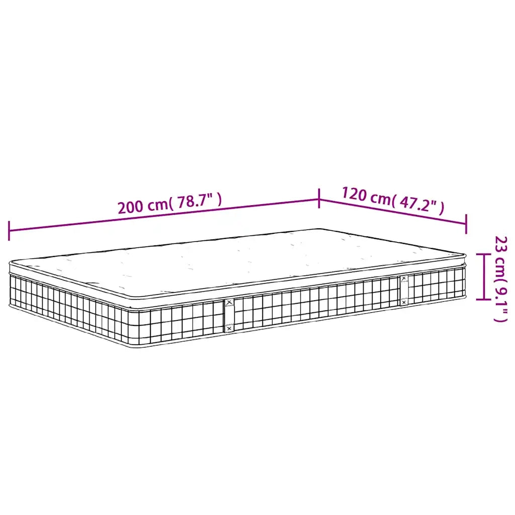Materasso a Molle-Materasso per letto Bonnel Medio 120x200 cm 805994