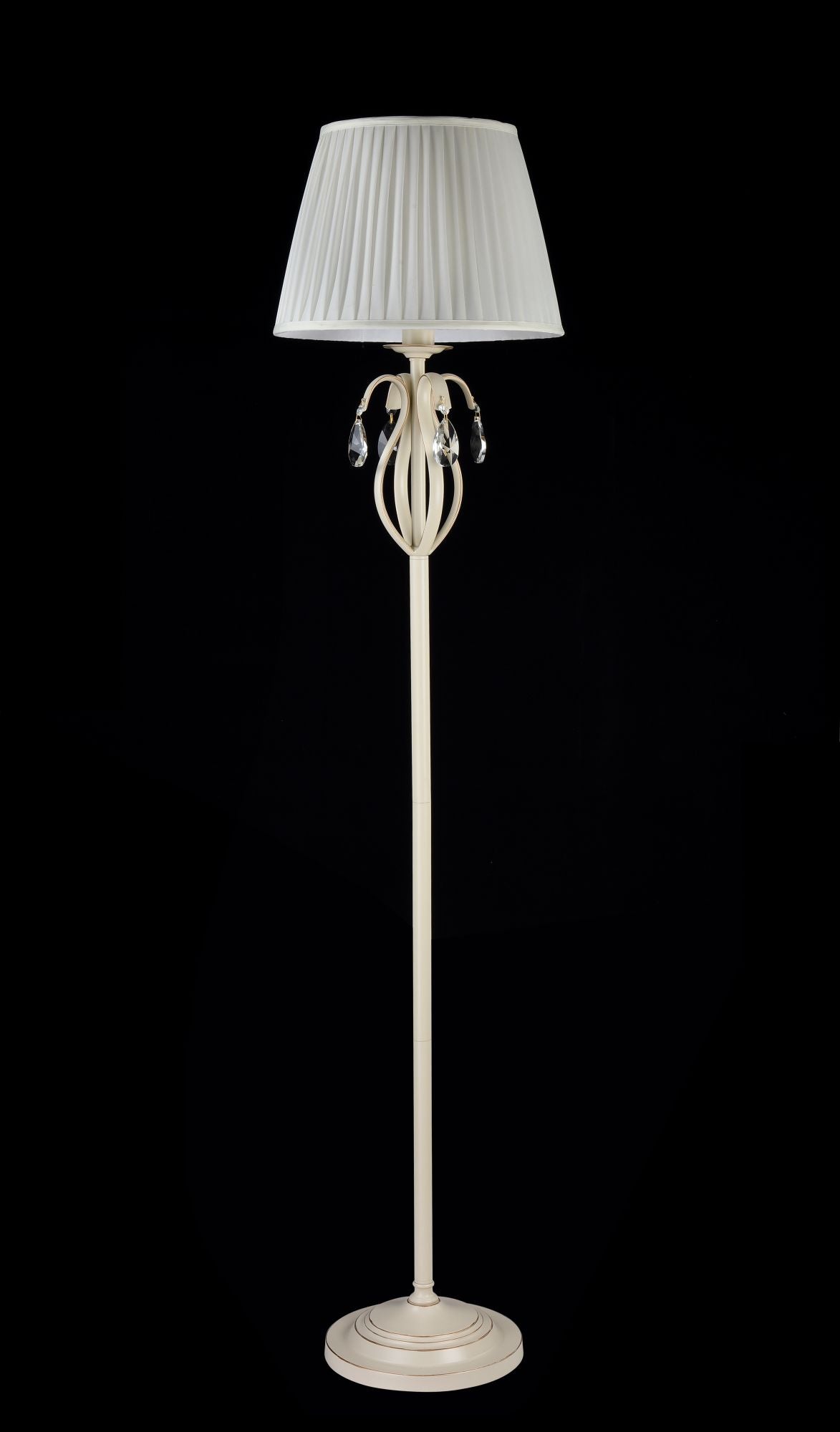 Lampada da terra Elegant in Metallo Brionia Beige