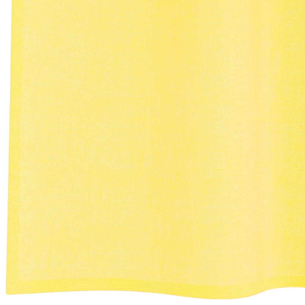 vidaXL Tende in Voile con Occhielli 2 pz Giallo