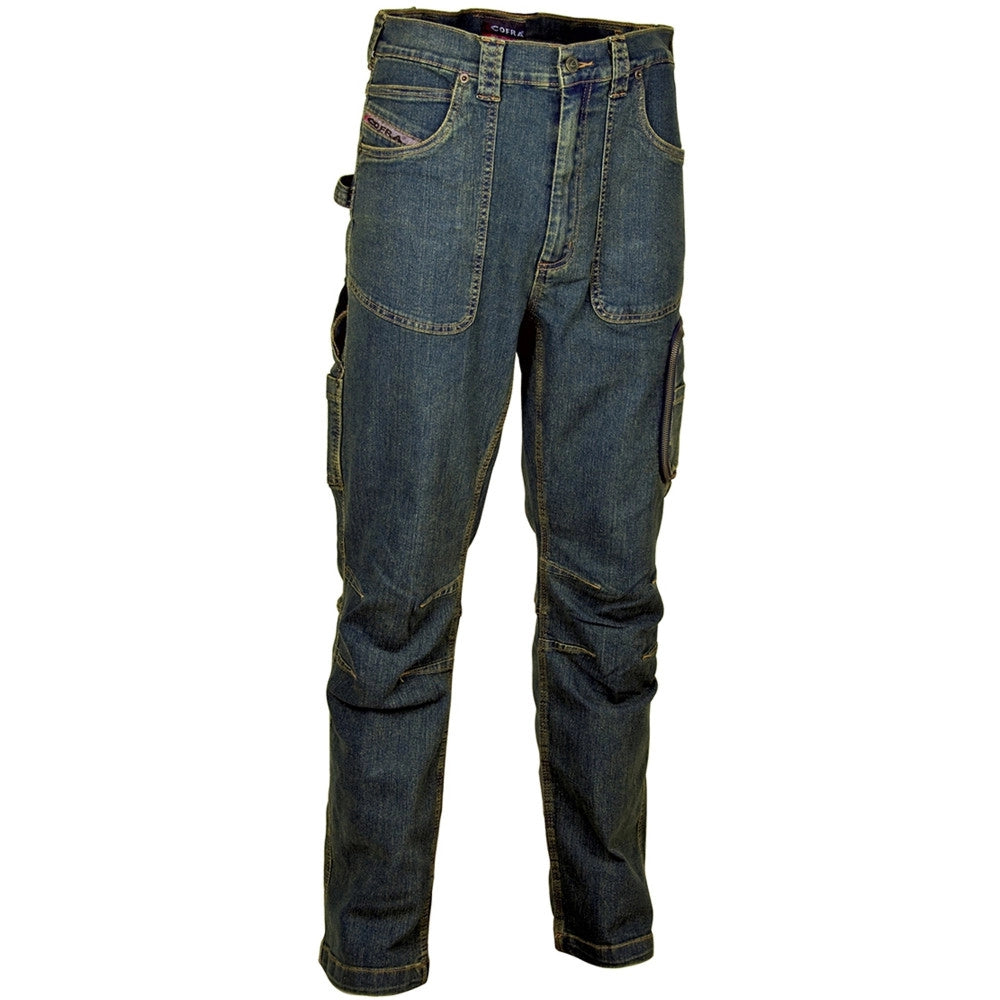 Trade Shop - Jeans Barcelona Cofra Pantalone Da Lavoro Elasticizzato Antinfortunistica -    50