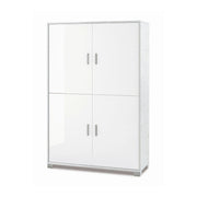 Mobile 4 Ante Kit Bianco Fiammato cm 108x41x161h - Sarmog