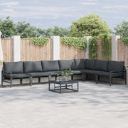 vidaXL Set Divano da Giardino 8 pcs Antracite Acciaio