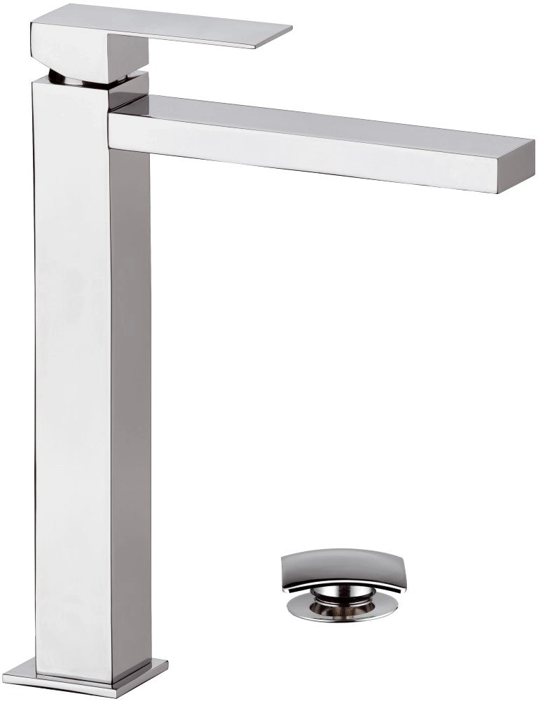 Rubinetto miscelatore extra alto per bacinelle serie q design