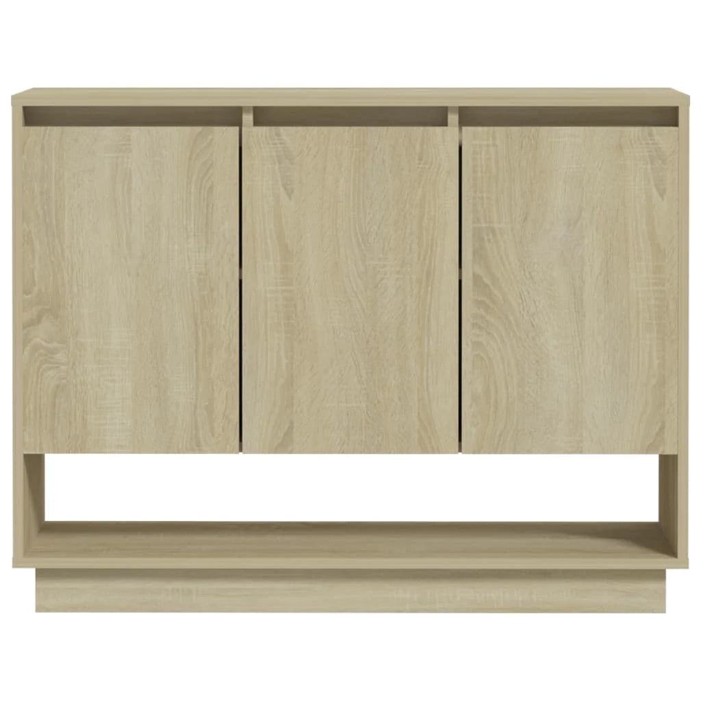 Buffet credenza cassettiera armadio mobile contenitore organizer cucina soggiorno Sonoma 97 x 31 x 75 cm legno ingegnerizzato beige 02_0031741