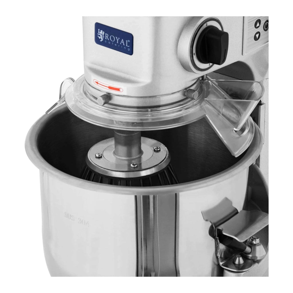 Impastatrice planetaria a spirale professionale per pizza e panificazione (650 watt 10 litri capacità: 5,5 kg) 14_0004828
