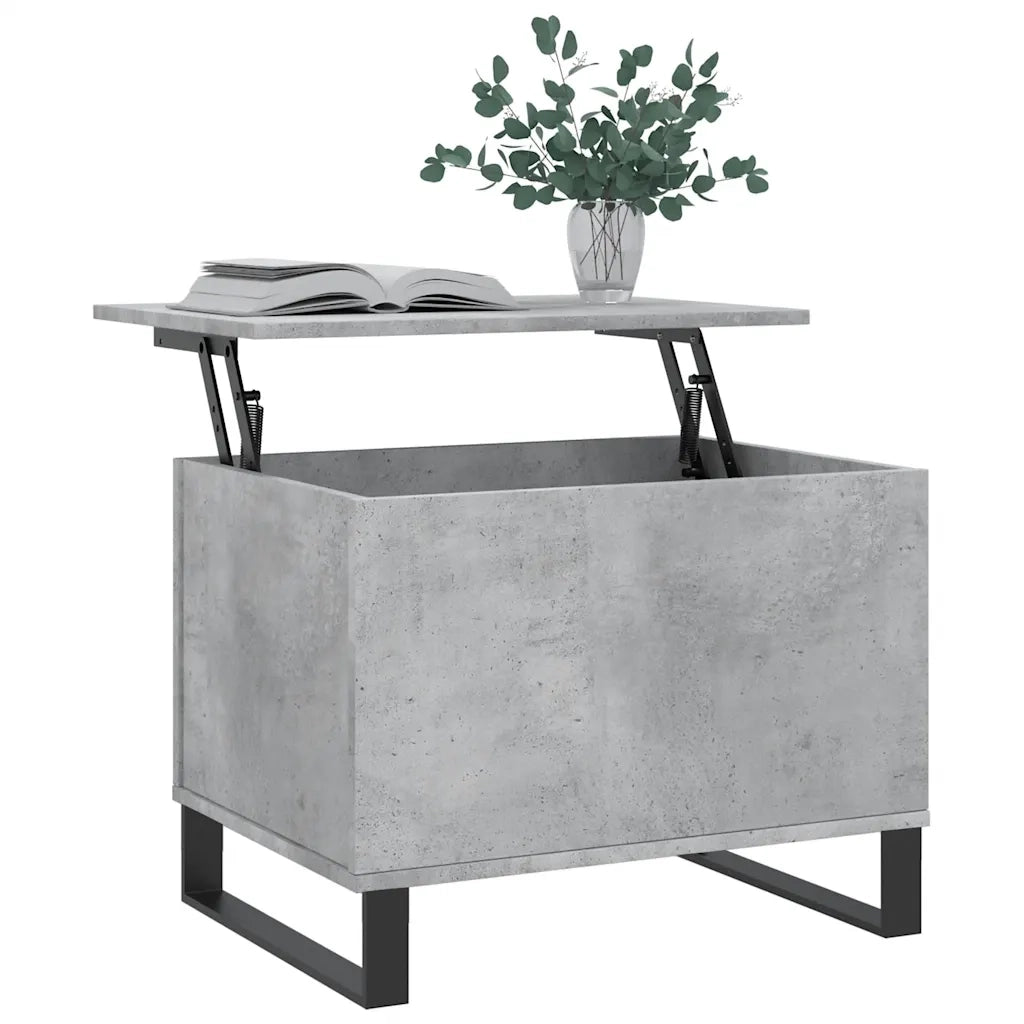 Tavolino salotto | Tavolino da caff¨¨ | Tavolino da Soggiorno Grigio Cemento 60x44,5x45 cm Legno Multistrato