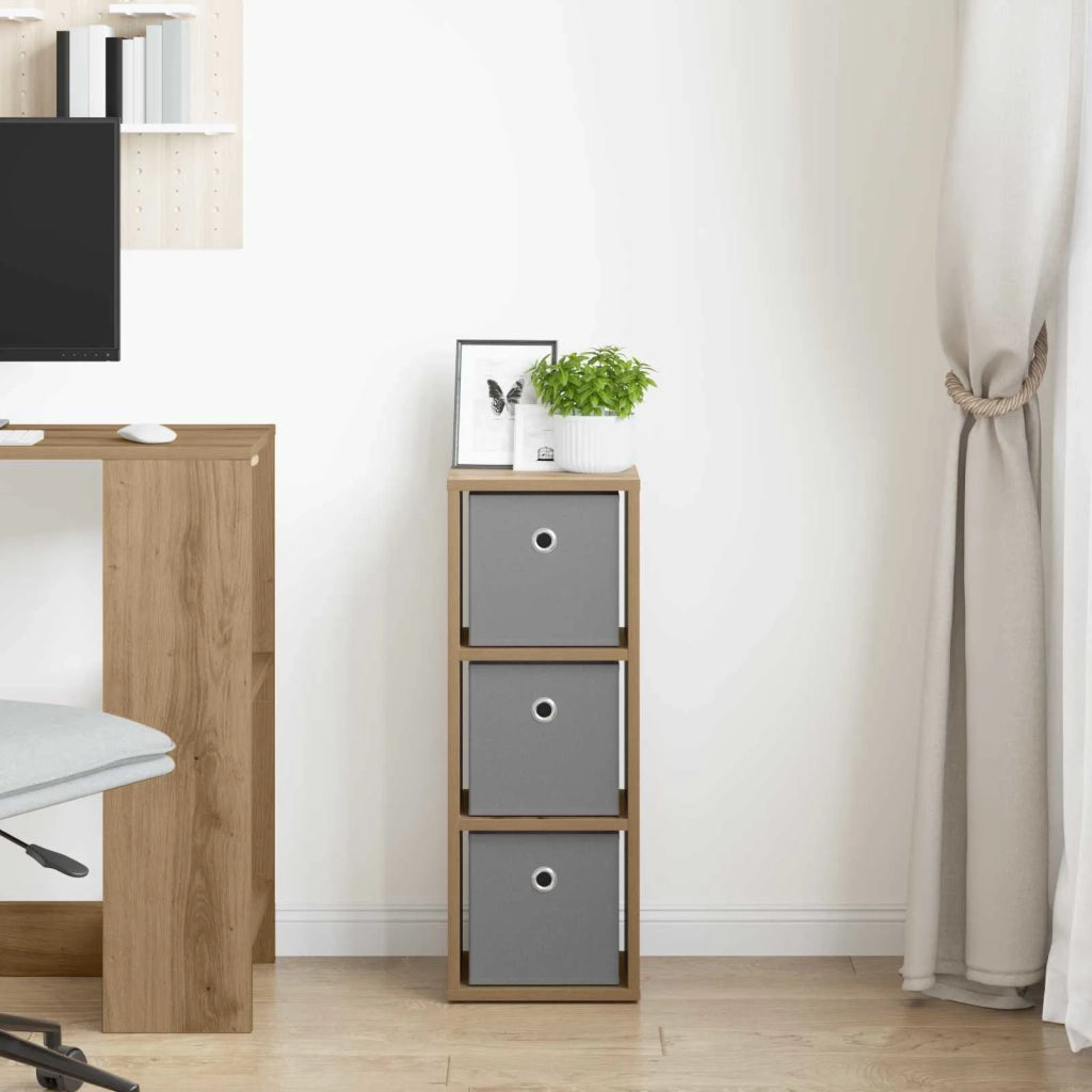 Credenza con cassetto Rovere artigianale 25,5 x 22 x 69,5 cm