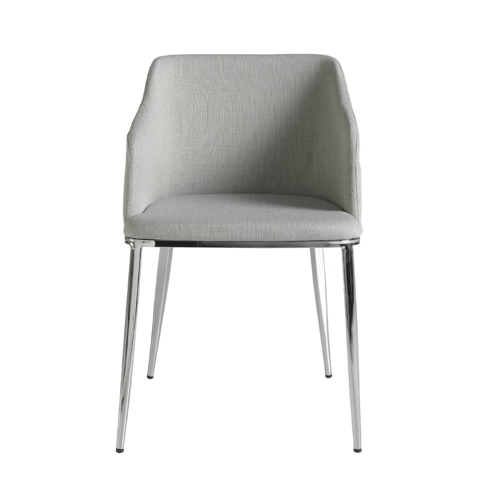 Sedia in tessuto grigio