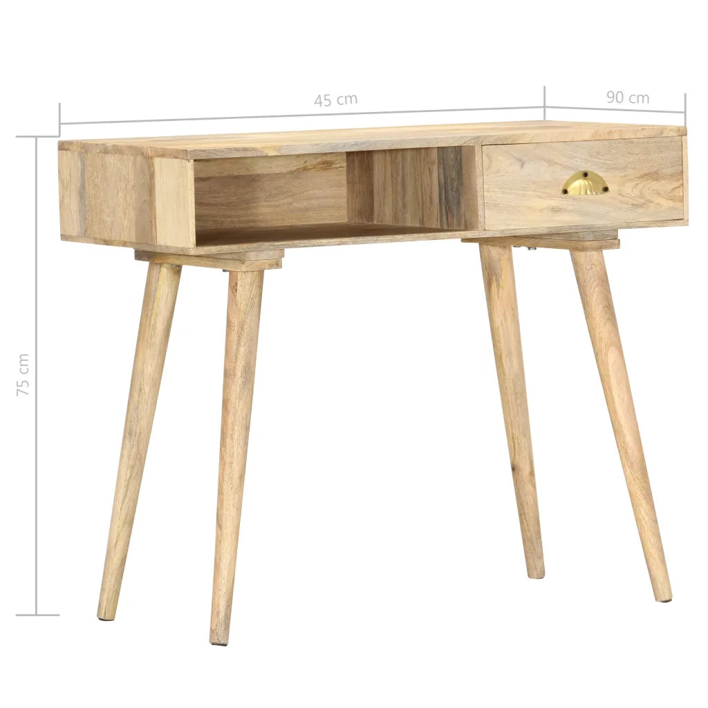 Tavolo Consolle | Tavolo d'Ingresso 90x45x75 cm in Legno Massello di Mango