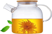 Teapot in Vetro Borosilicato da 1500 ml con Filtro e Coperchio