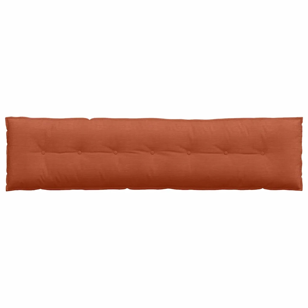 Cuscino per Schiena Rosso Arancio 200 x 50 cm Tessuto in Cords 42015001