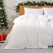 Coperta di pelliccia morbida - 100x150 cm - Bianca - Ideale per il divano - Comoda e calda