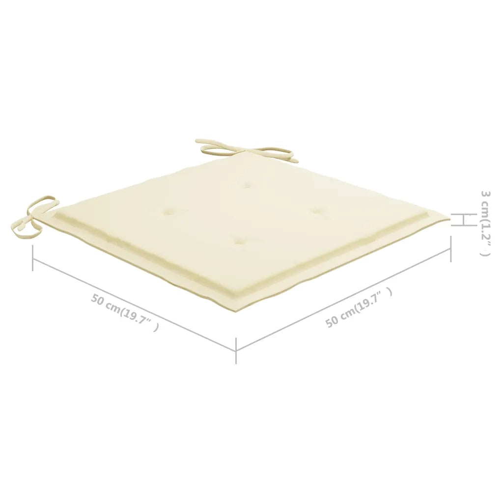 Sedie da Giardino con Cuscini 8 pz in Massello di Acacia Grigie cod mxl 8524