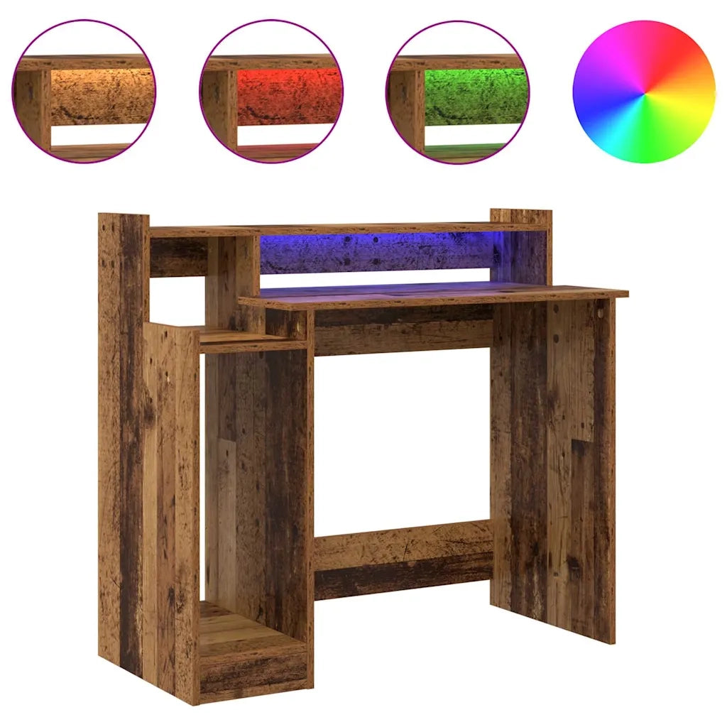 vidaXL Scrivania Legno vecchio 97 x 45 x 90 cm Legno multistrato