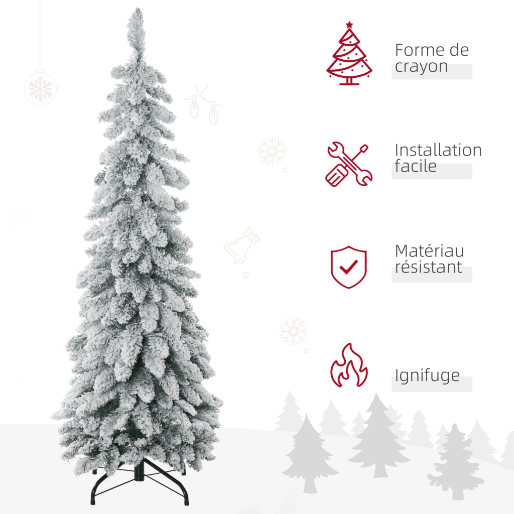 Albero di Natale artificiale ¨C Zephmum ¨C Verde 135 cm con base in acciaio pieghevole