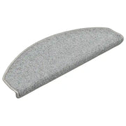 Tappetini per scale 30 pz | Gradini per Scale 65x24x4 cm Grigio chiaro Semicircolari Grandi