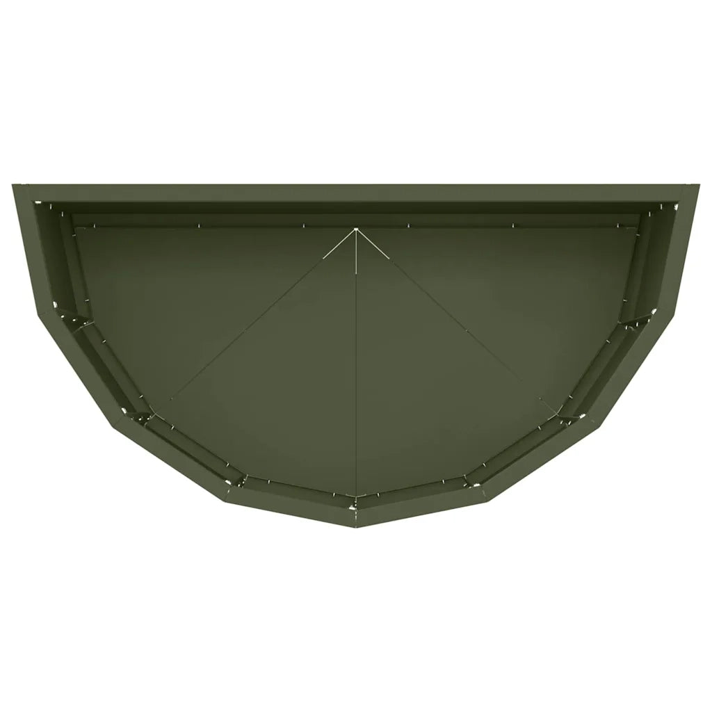 Fioriera-Vaso-Contenitore per Piante Verde oliva 60 x 30 x 35 cm Acciaio