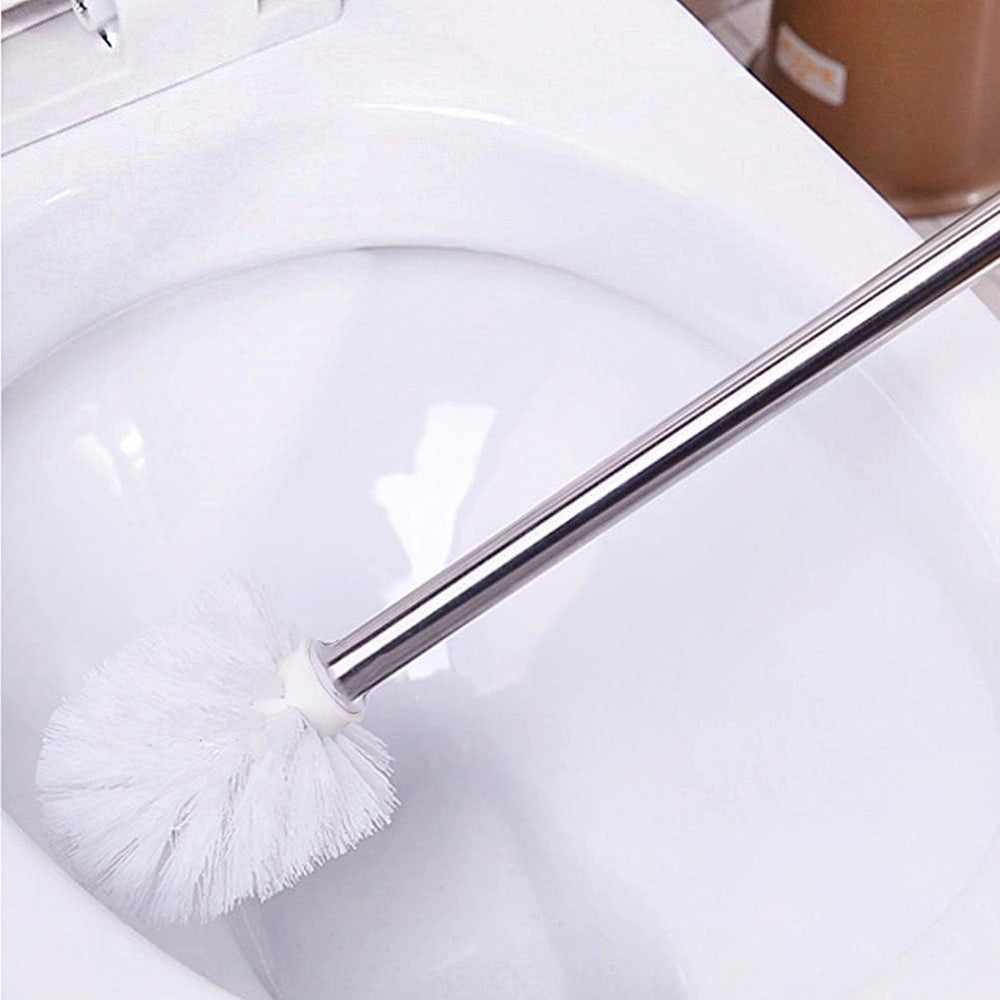 Trade Shop - Testina Tonda Per Scopino Wc Ricambio Spazzolone Pulizia Bagno Bianco 10cm 79825 -