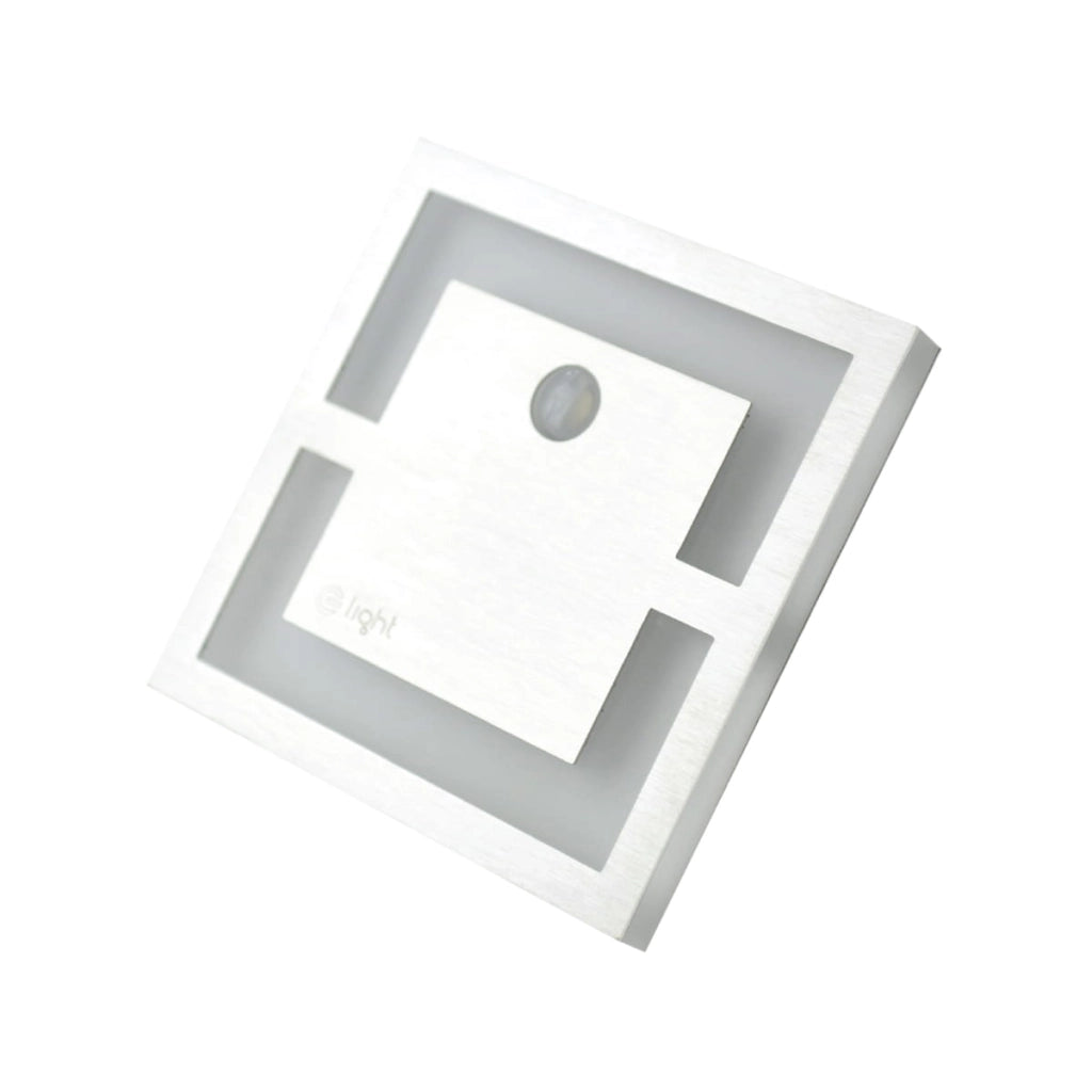 Faretto scala LED 0,6W 3000K PIR Quadro EKS1009 Eko-Light