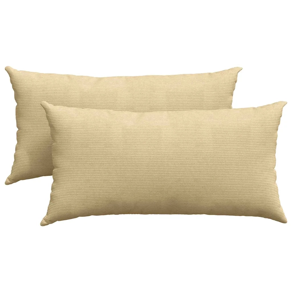 Cuscini da Divano 2 pz | Cuscini per sedie Grigio Verde 80 x 40 cm