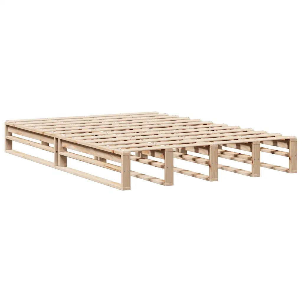 vidaXL Giroletto con Testiera 140x190 cm in Legno Massello di Pino